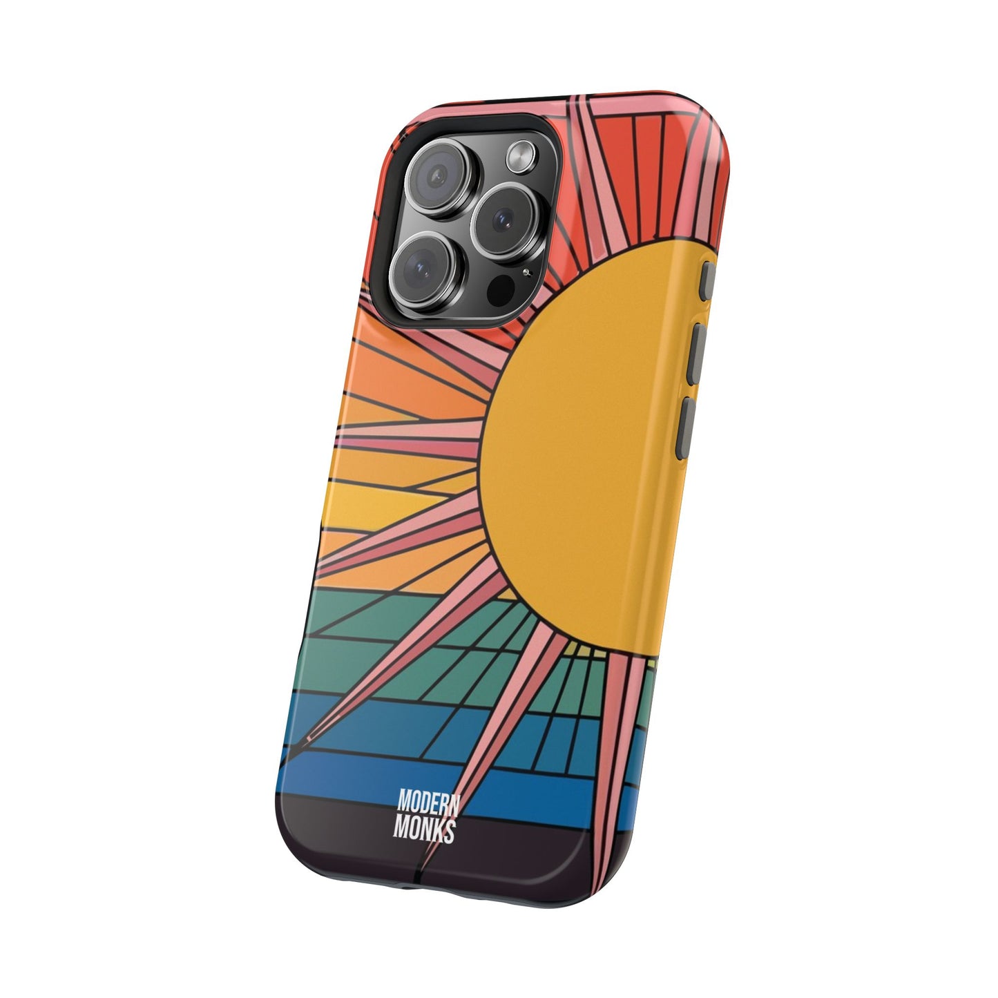 Modern Monks Rainbow Sun MagSafe Tough Case