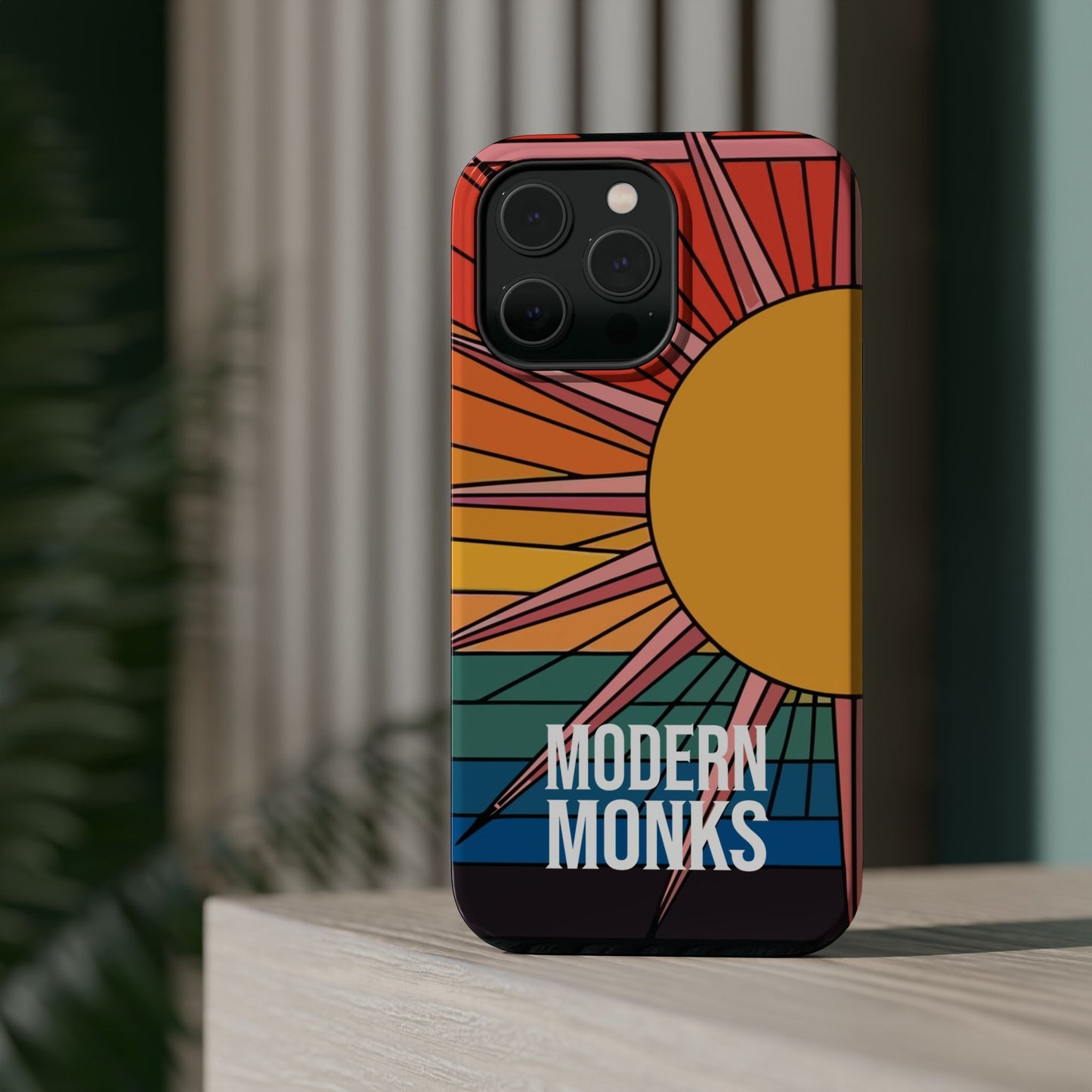 Modern Monks Rainbow Sun MagSafe Tough Case