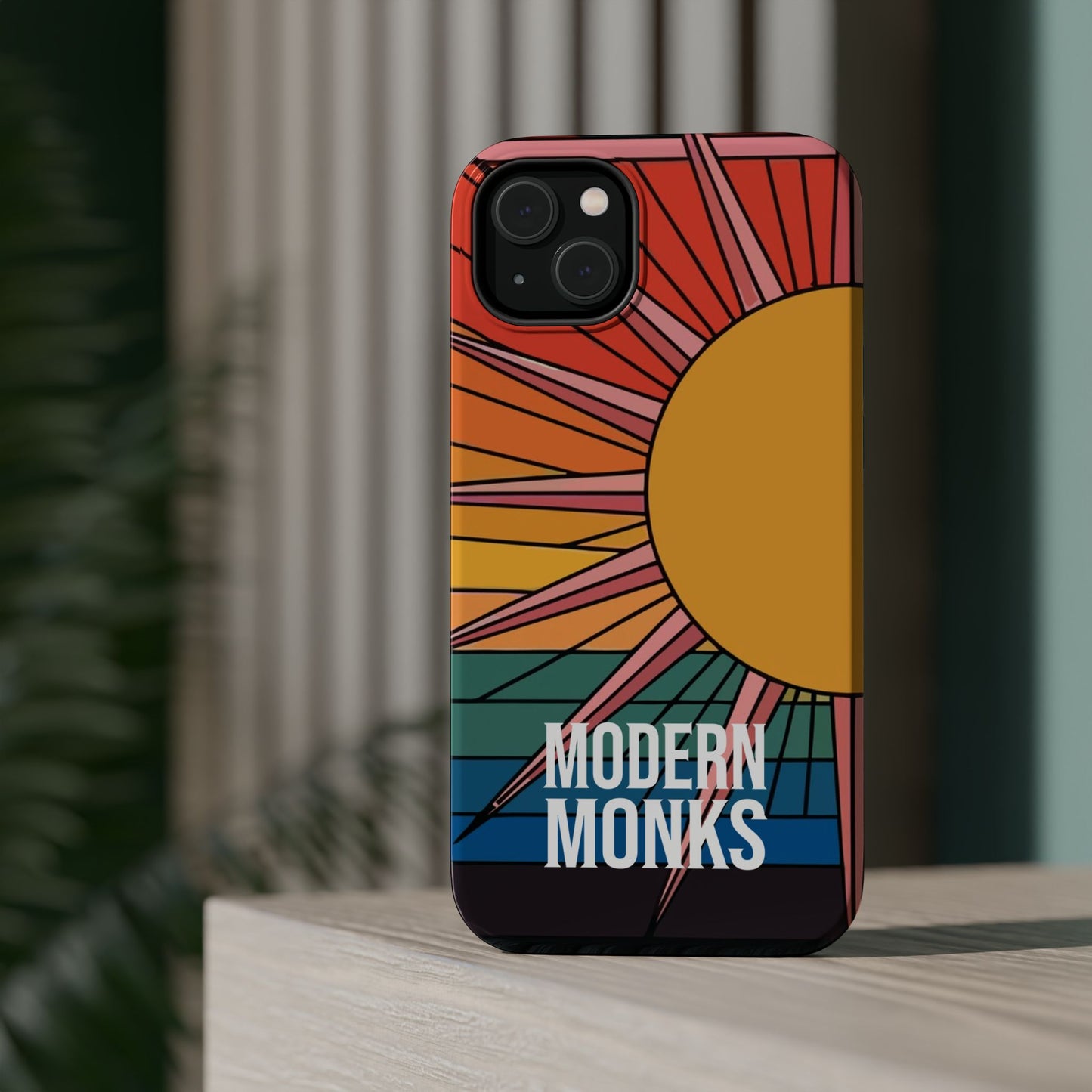 Modern Monks Rainbow Sun MagSafe Tough Case