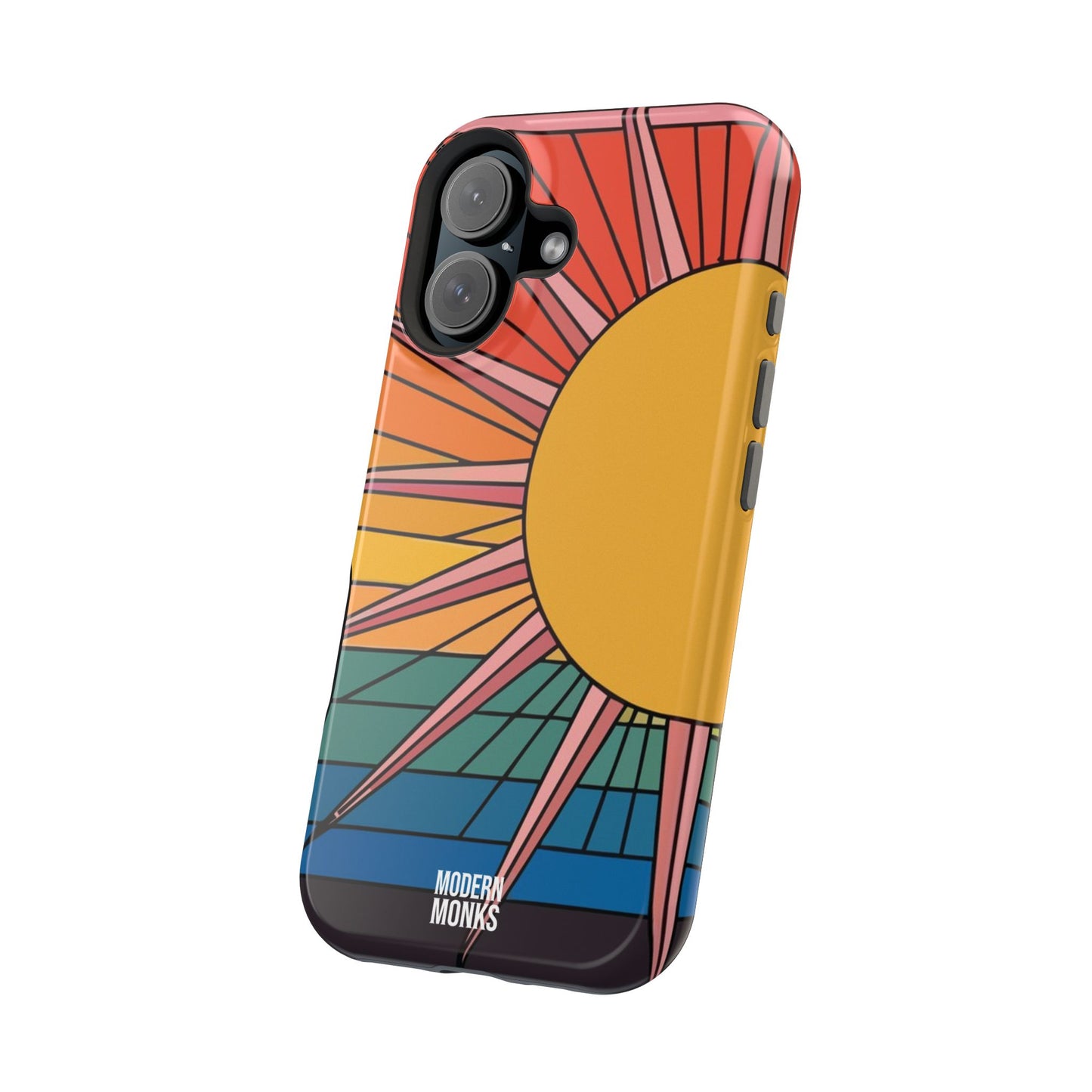 Modern Monks Rainbow Sun MagSafe Tough Case