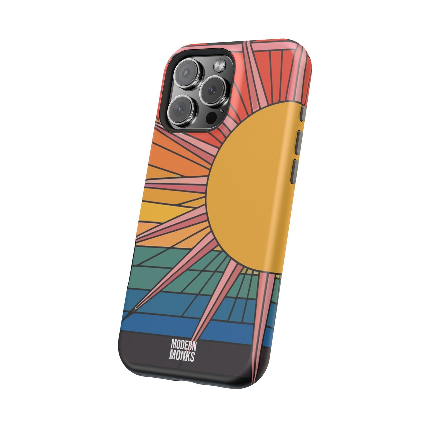 Modern Monks Rainbow Sun MagSafe Tough Case