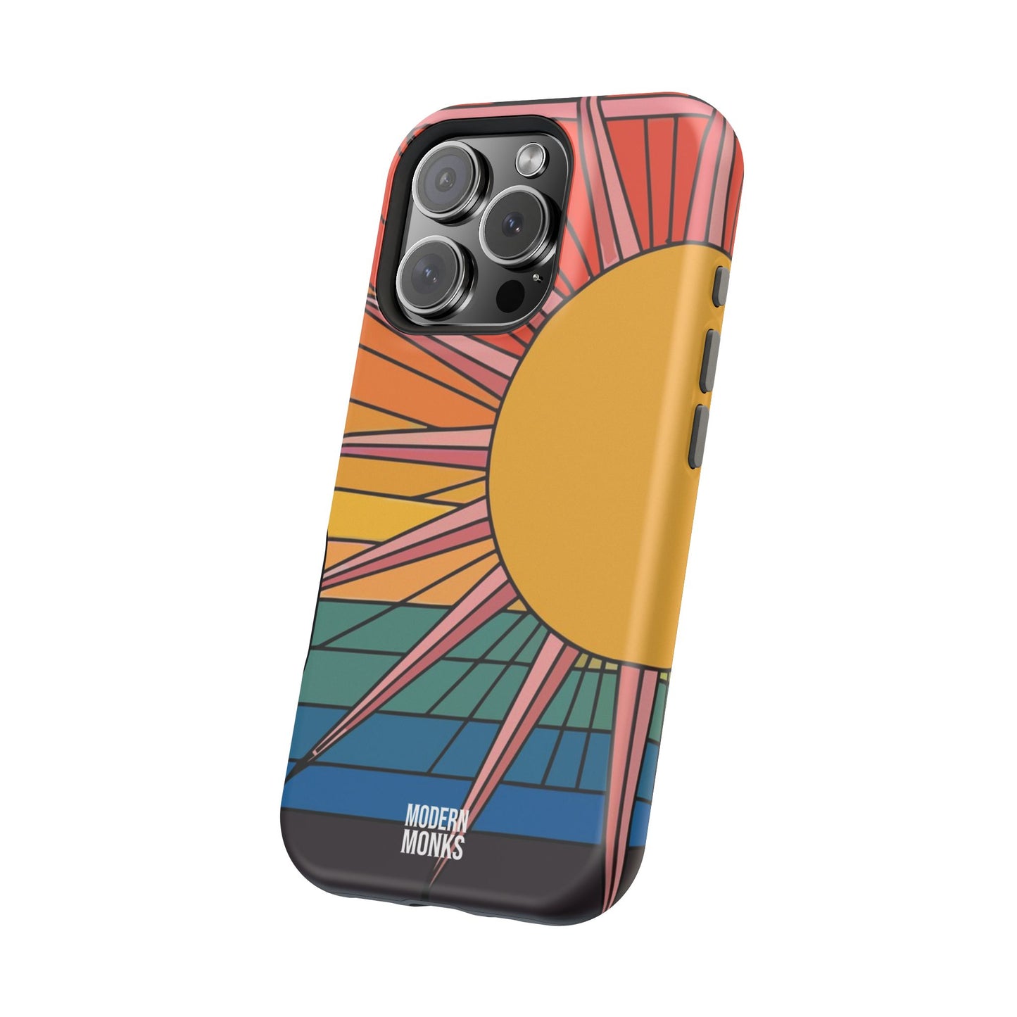 Modern Monks Rainbow Sun MagSafe Tough Case