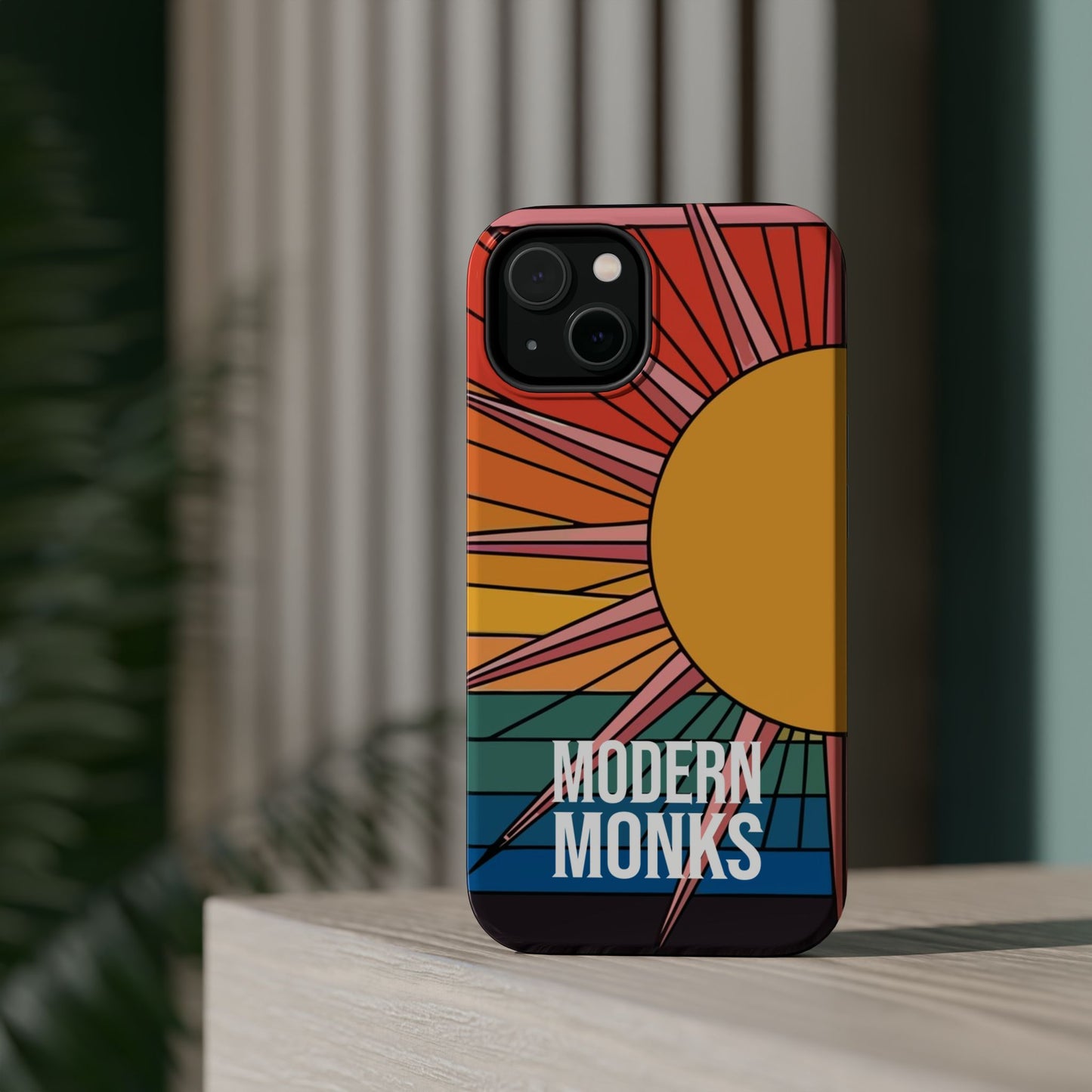 Modern Monks Rainbow Sun MagSafe Tough Case