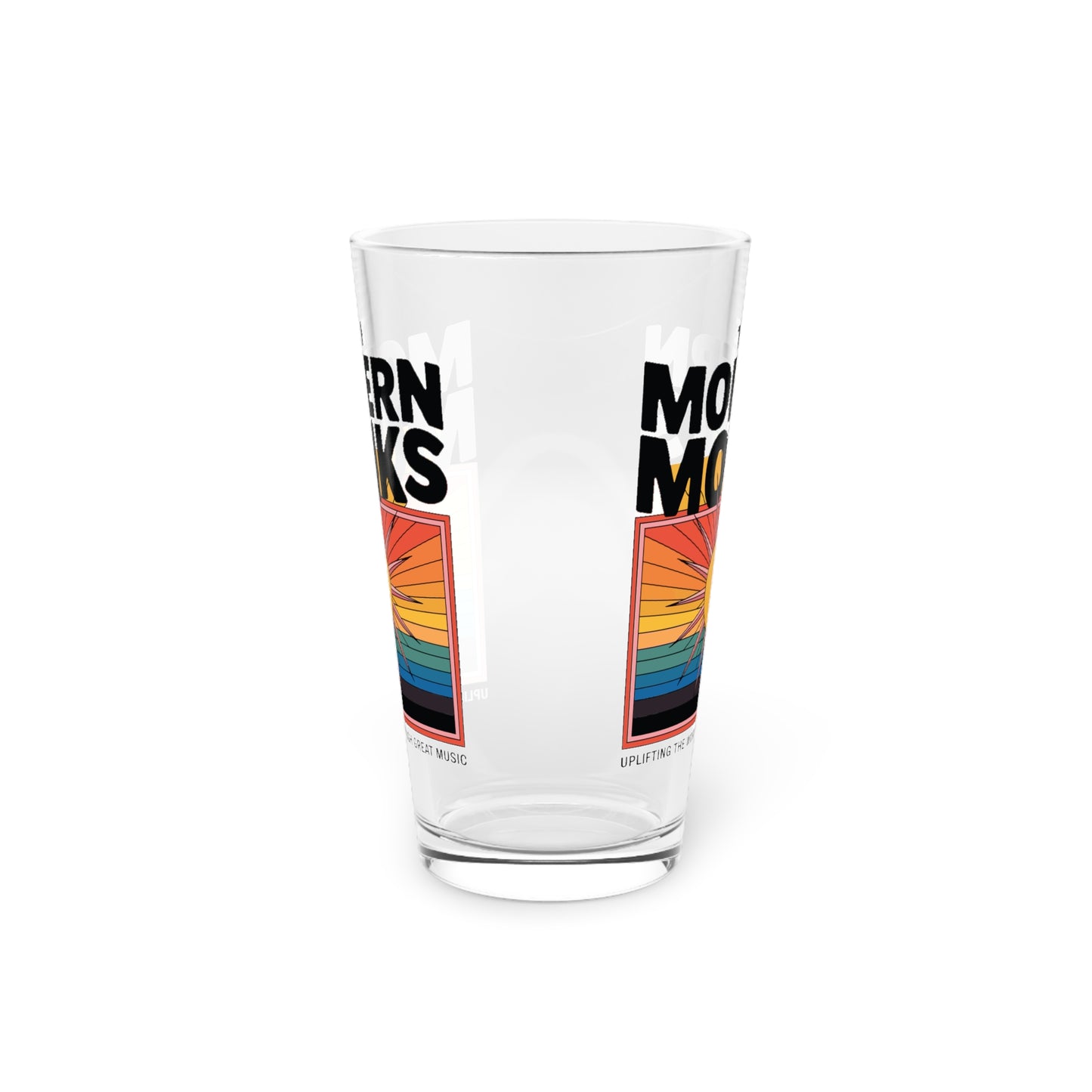 Rainbow Sunrise Glass, 16oz