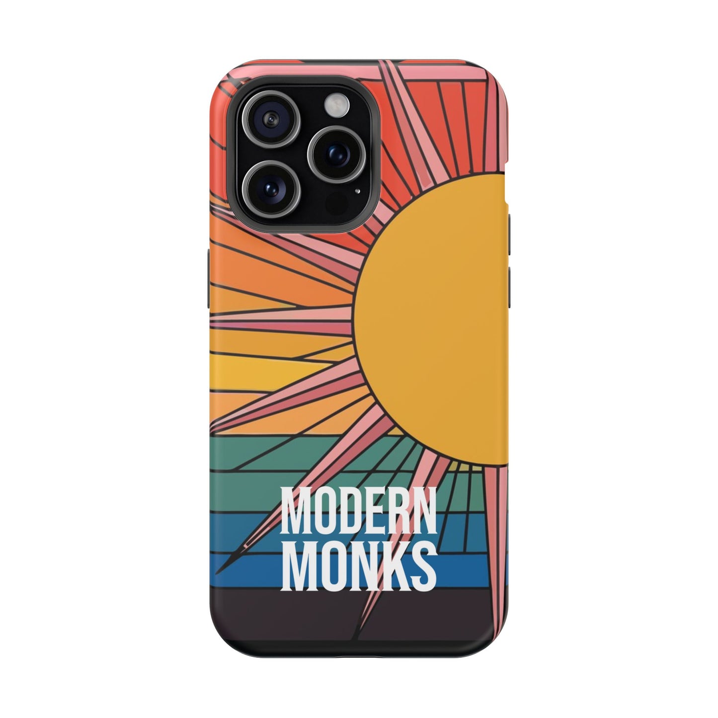 Modern Monks Rainbow Sun MagSafe Tough Case