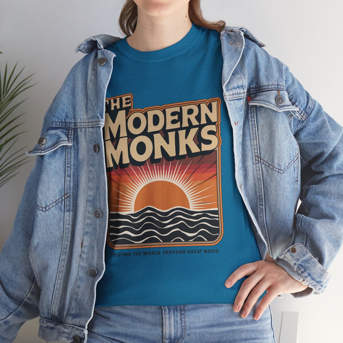 Modern Monks Retro Sunrise T-Shirt