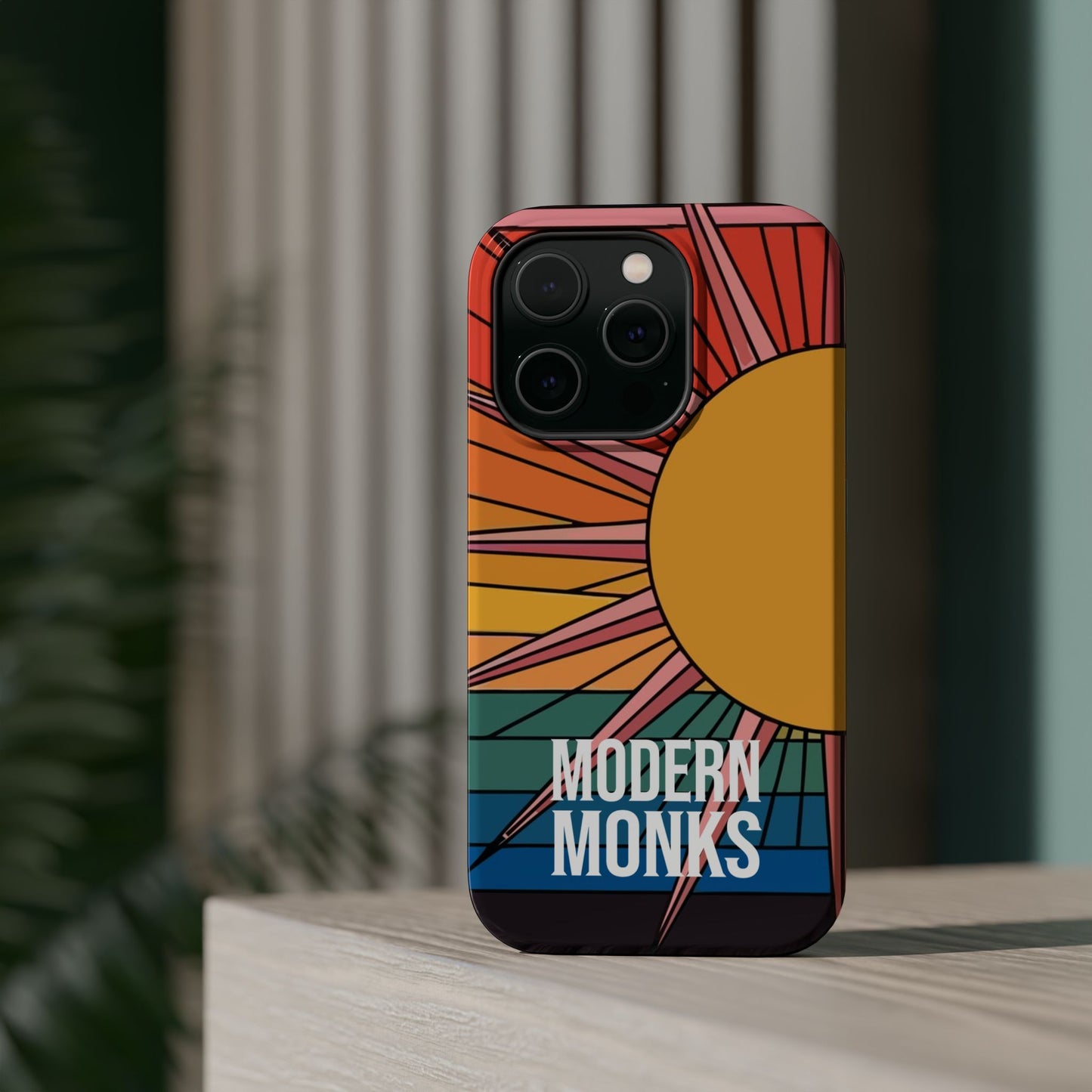 Modern Monks Rainbow Sun MagSafe Tough Case
