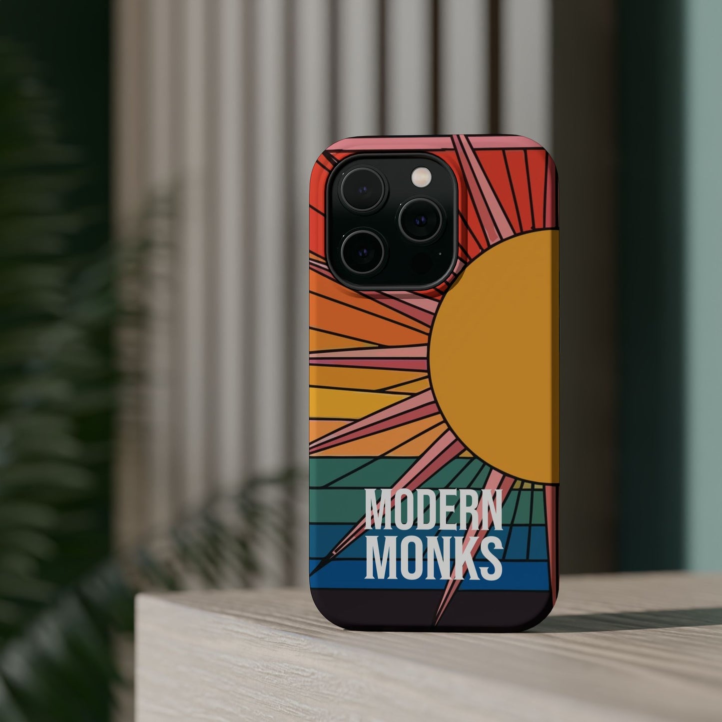 Modern Monks Rainbow Sun MagSafe Tough Case