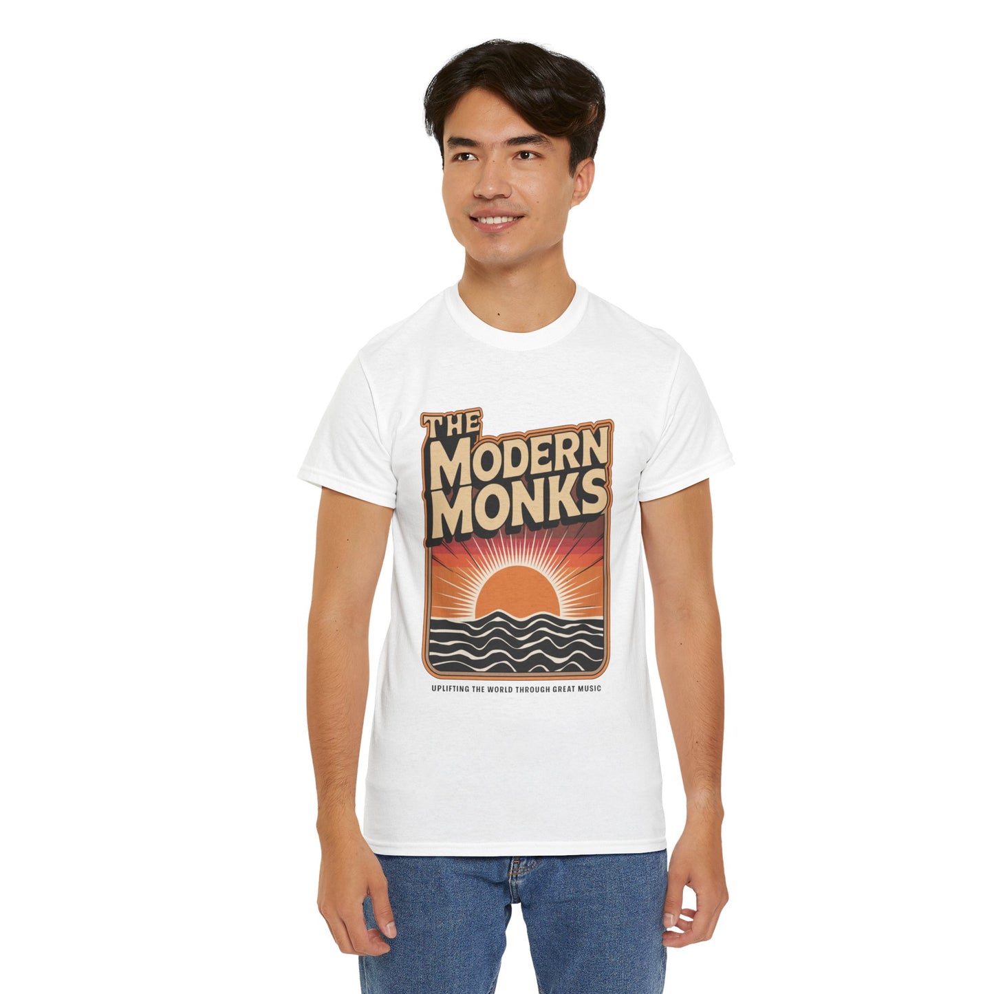 Modern Monks Retro Sunrise T-Shirt