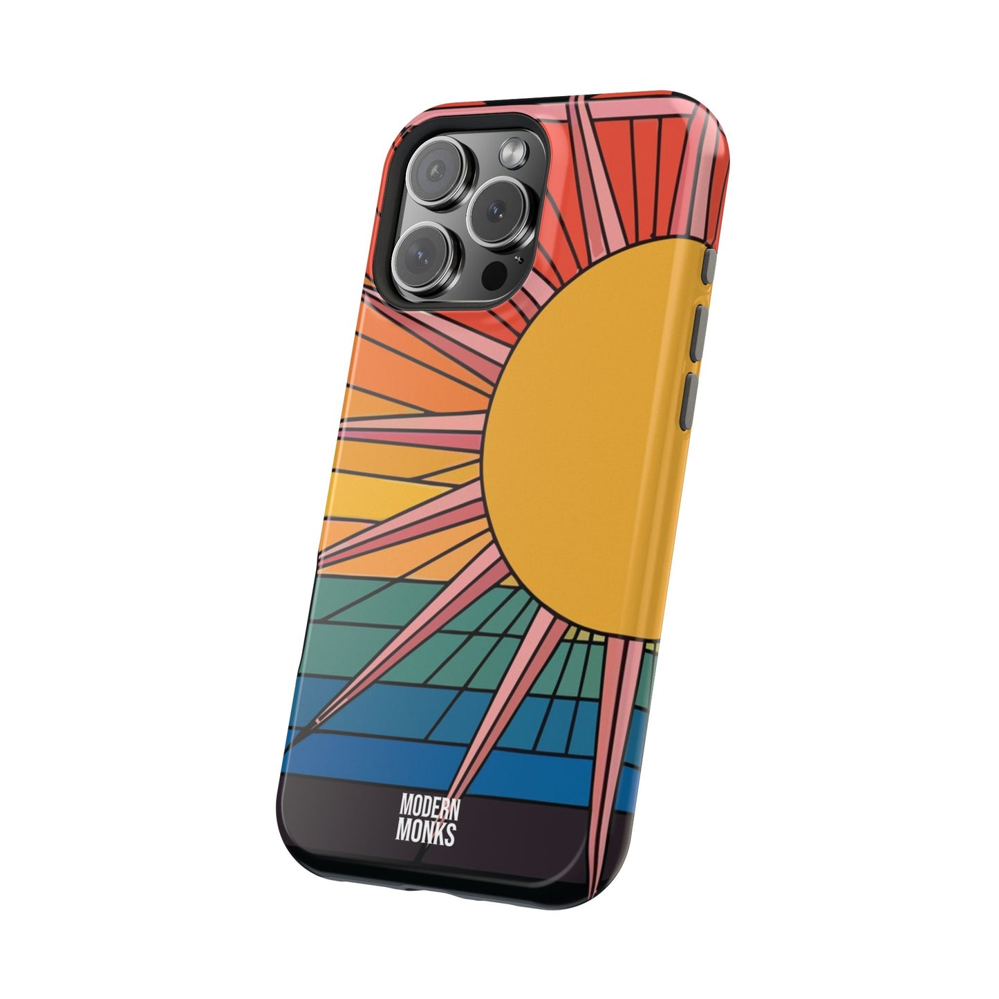 Modern Monks Rainbow Sun MagSafe Tough Case
