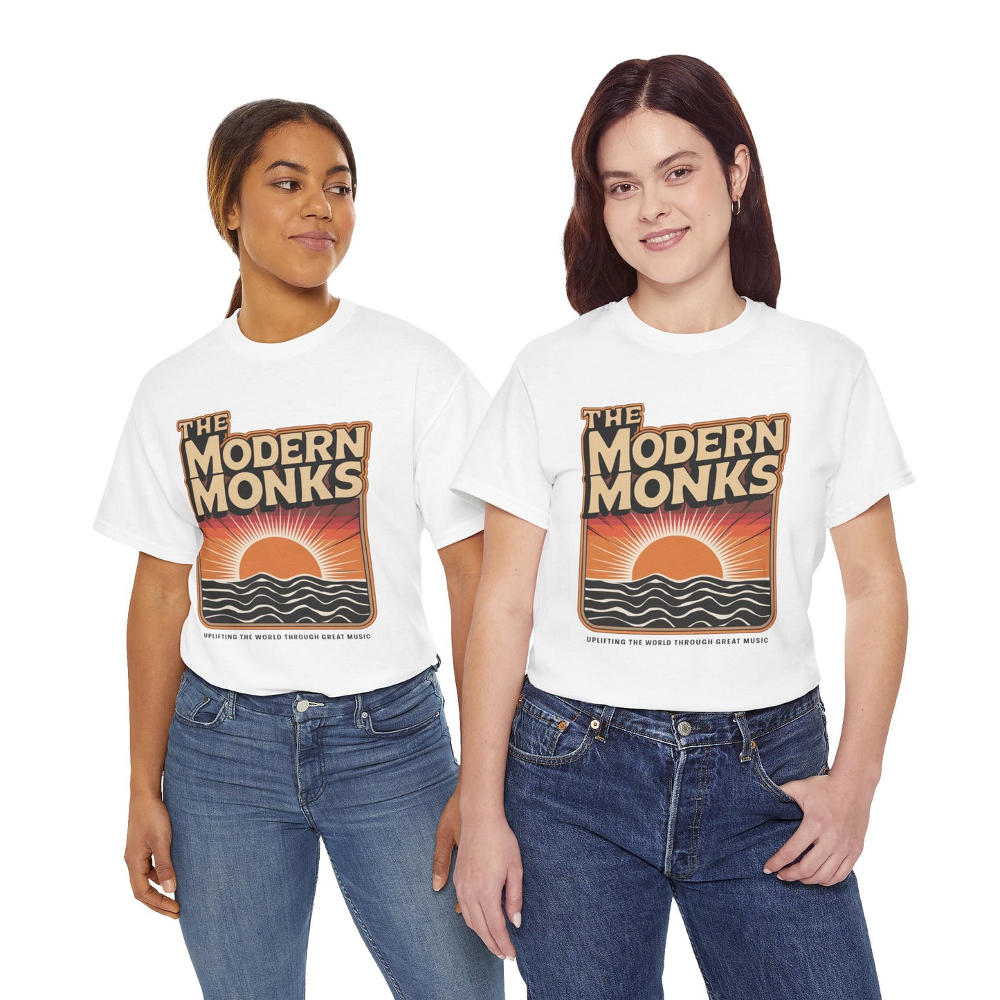 Modern Monks Retro Sunrise T-Shirt