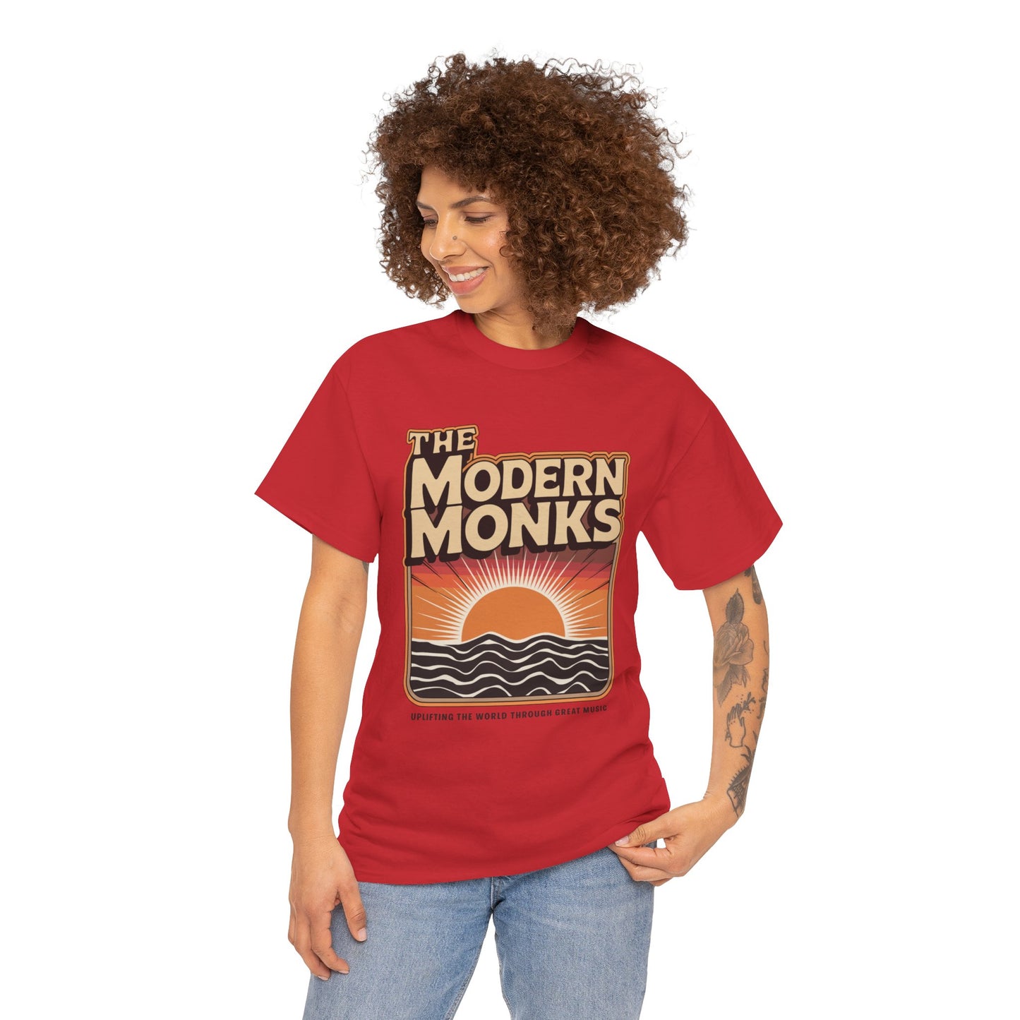Modern Monks Retro Sunrise T-Shirt
