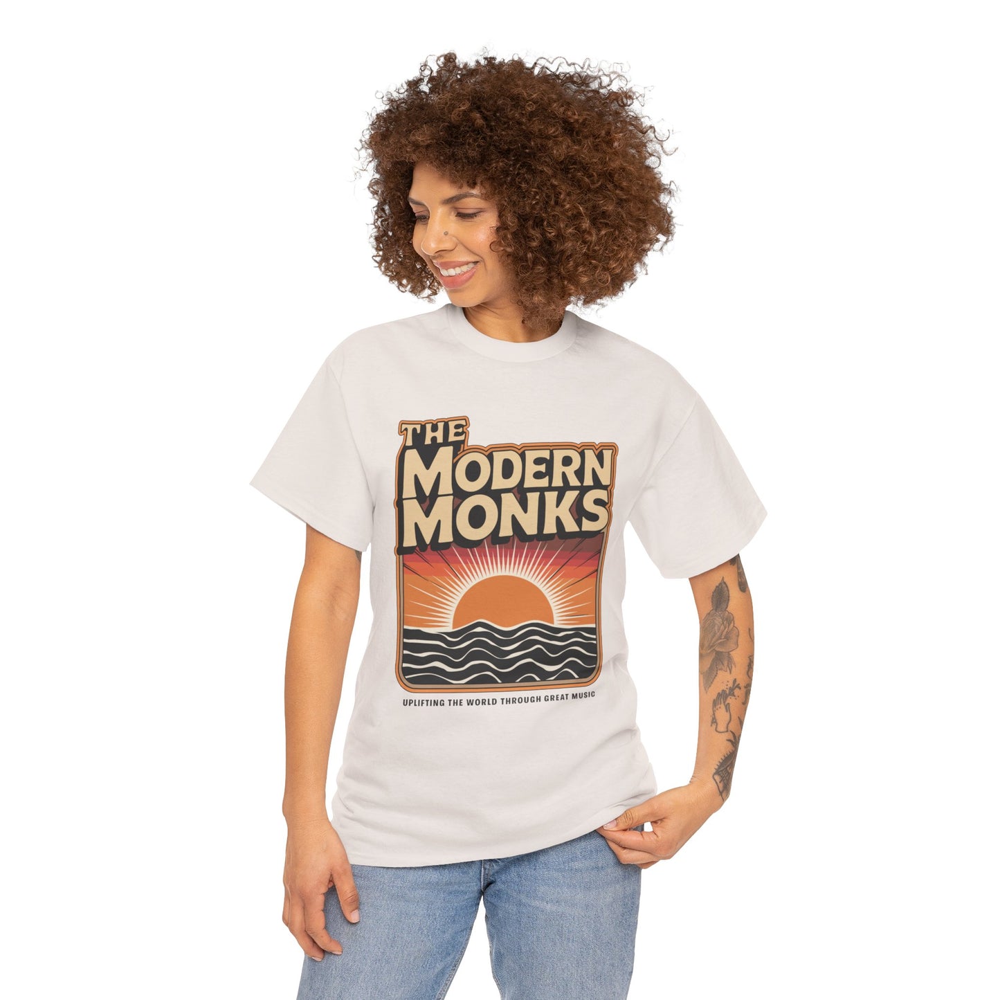 Modern Monks Retro Sunrise T-Shirt